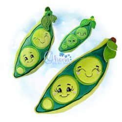 Pea Pod Stuffie Embroidery