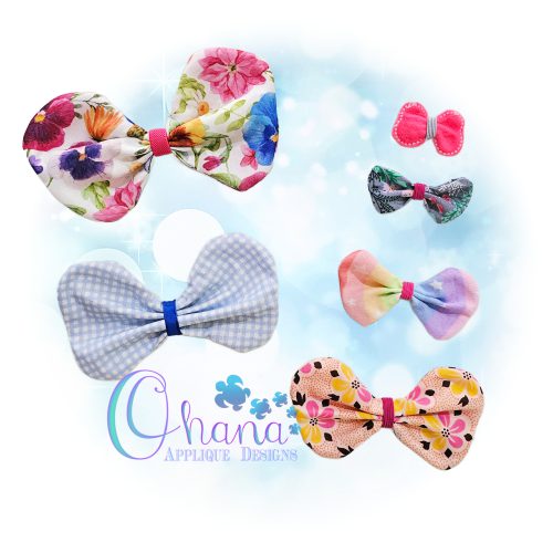 In the Hoop Fabric Bow