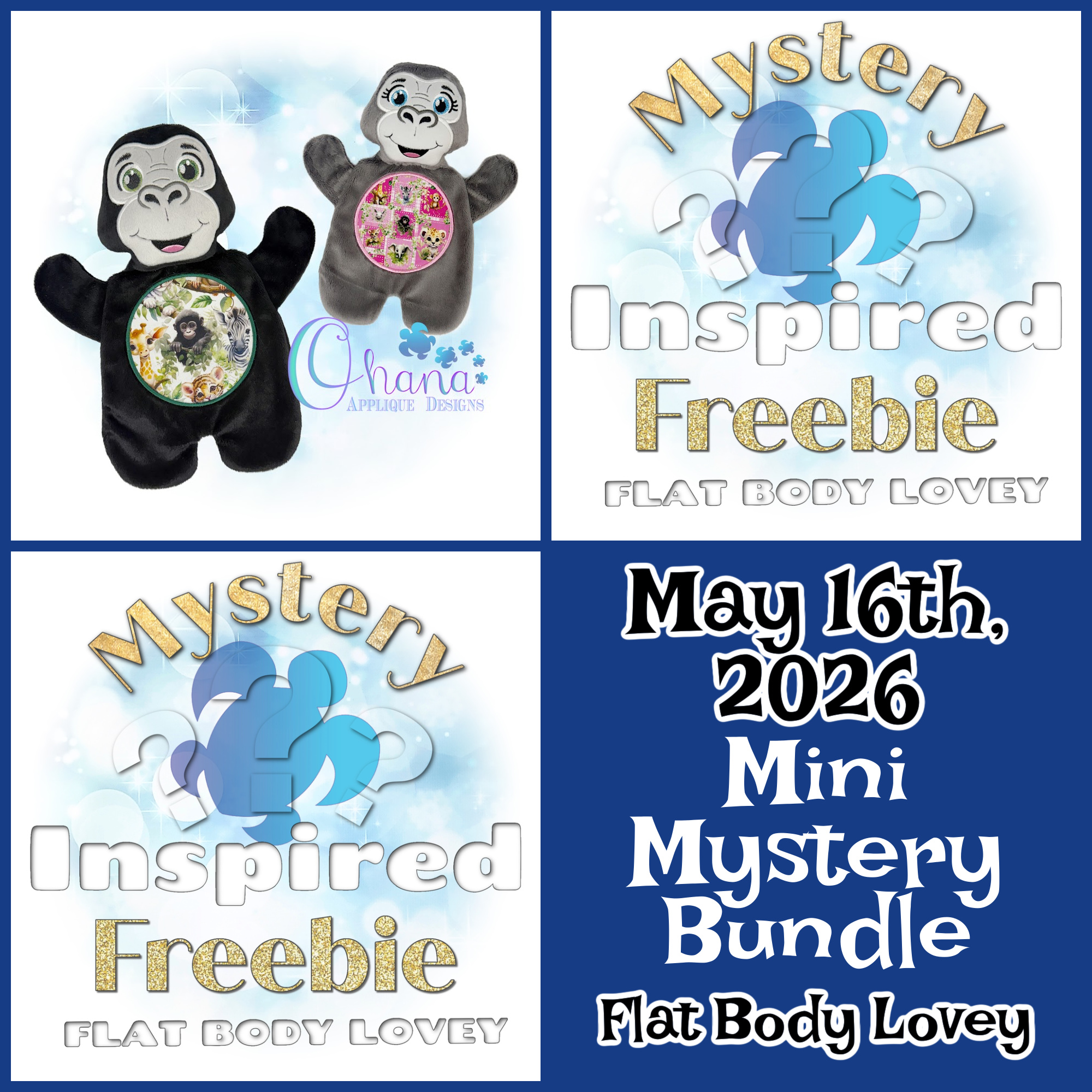 OAD 26.06.20 Mini Mystery Bundle Flat Body Lovey June 20th - Mini Mystery Flat