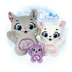 Huggable Cat Stuffie Embroidery