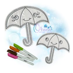 Umbrella Flat Color Doll