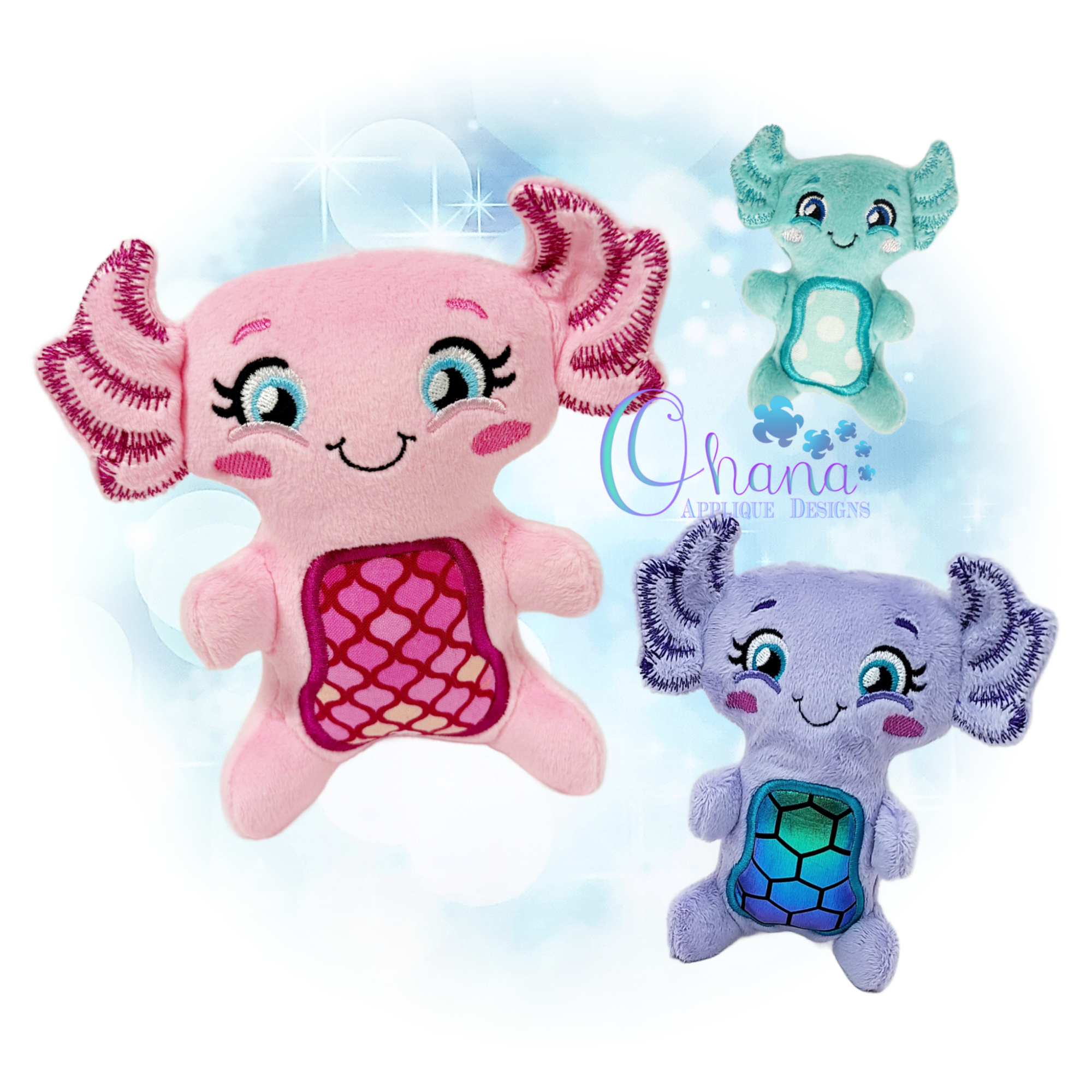 Axolotl Little Sitter Stuffie