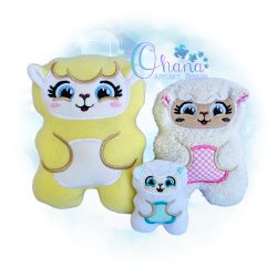 Chubby Lamb Stuffie Embroidery