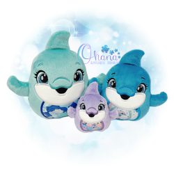 Dolphin Egglet Stuffie Embroidery