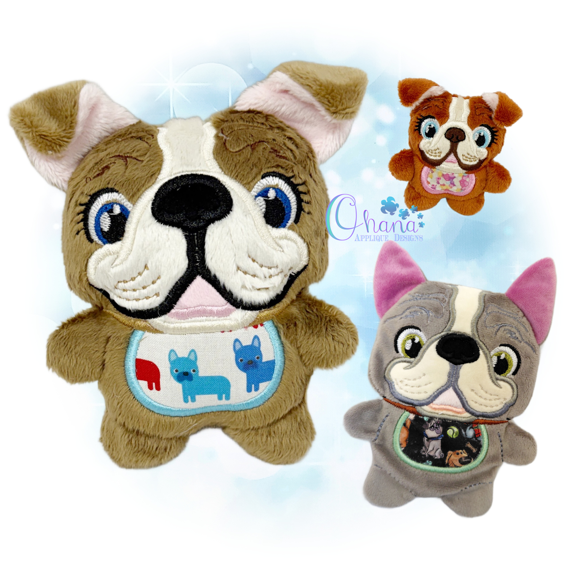 OAD 2606 English Bulldog Cuddlekin 2000 LA HK English Bulldog CuddleKins Stuffie