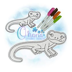 Gecko Flat Color Doll