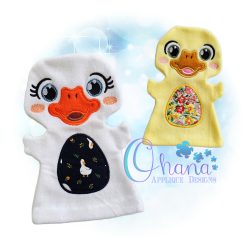 Goose Hand Puppet Embroidery