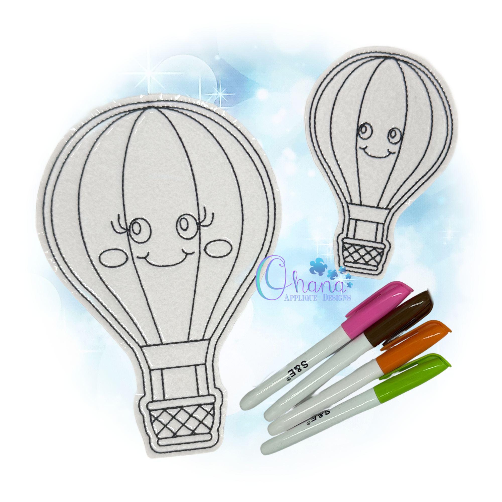 OAD 2606 Hot Air Balloon FCD 2000 LA Balloon Flat Color Doll