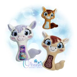 Huggable Horse Rattle Embroidery