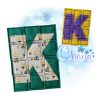 OAD 2606 Letter K Puzzle 2000 RK Letter K Puzzle Embroidery Design