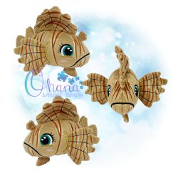 Lionfish Stuffie Embroidery Design