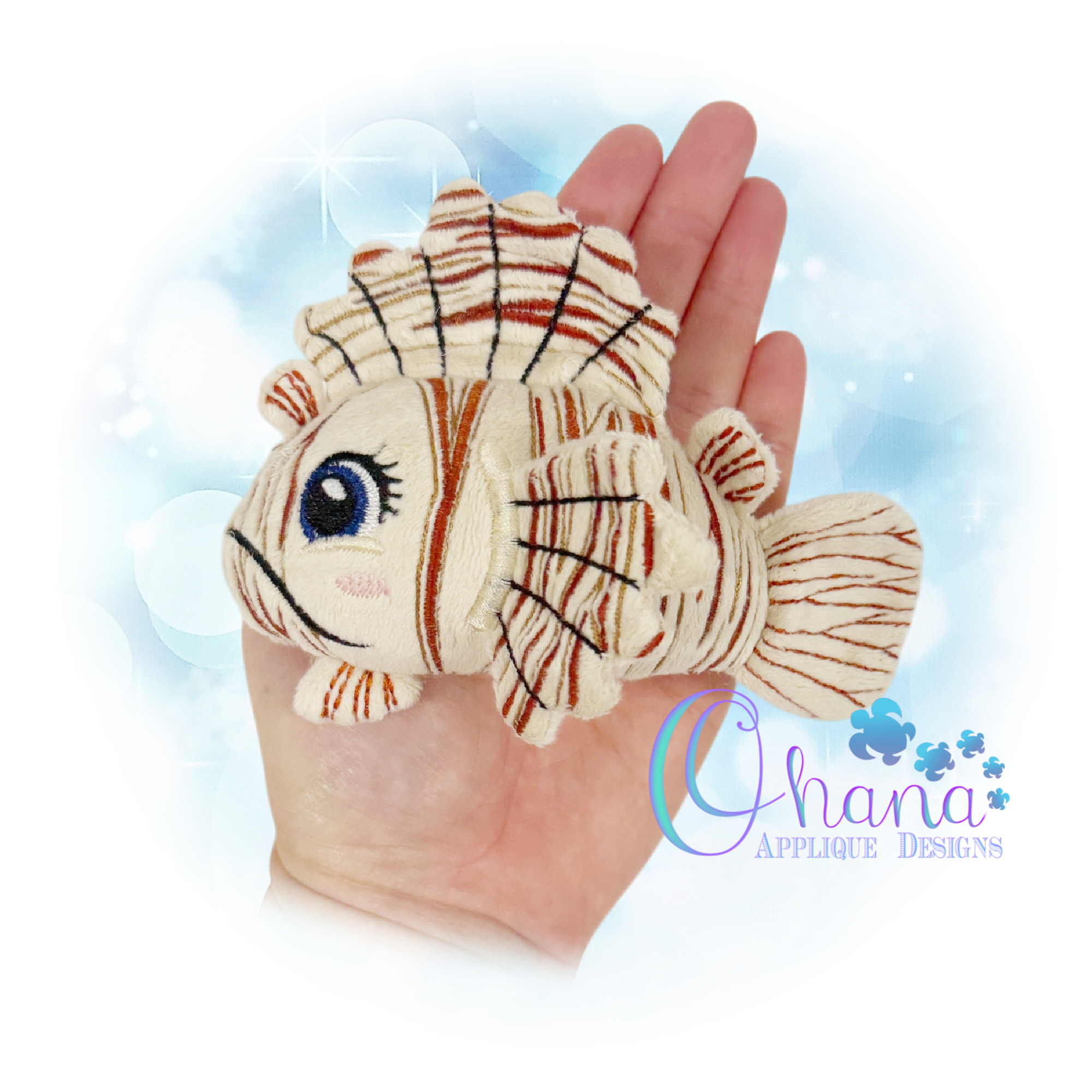 OAD 2606 Lionfish Stuffie 44 2000 LA Lionfish Stuffie Embroidery Design