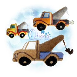 Tow Truck Stuffie Embroidery