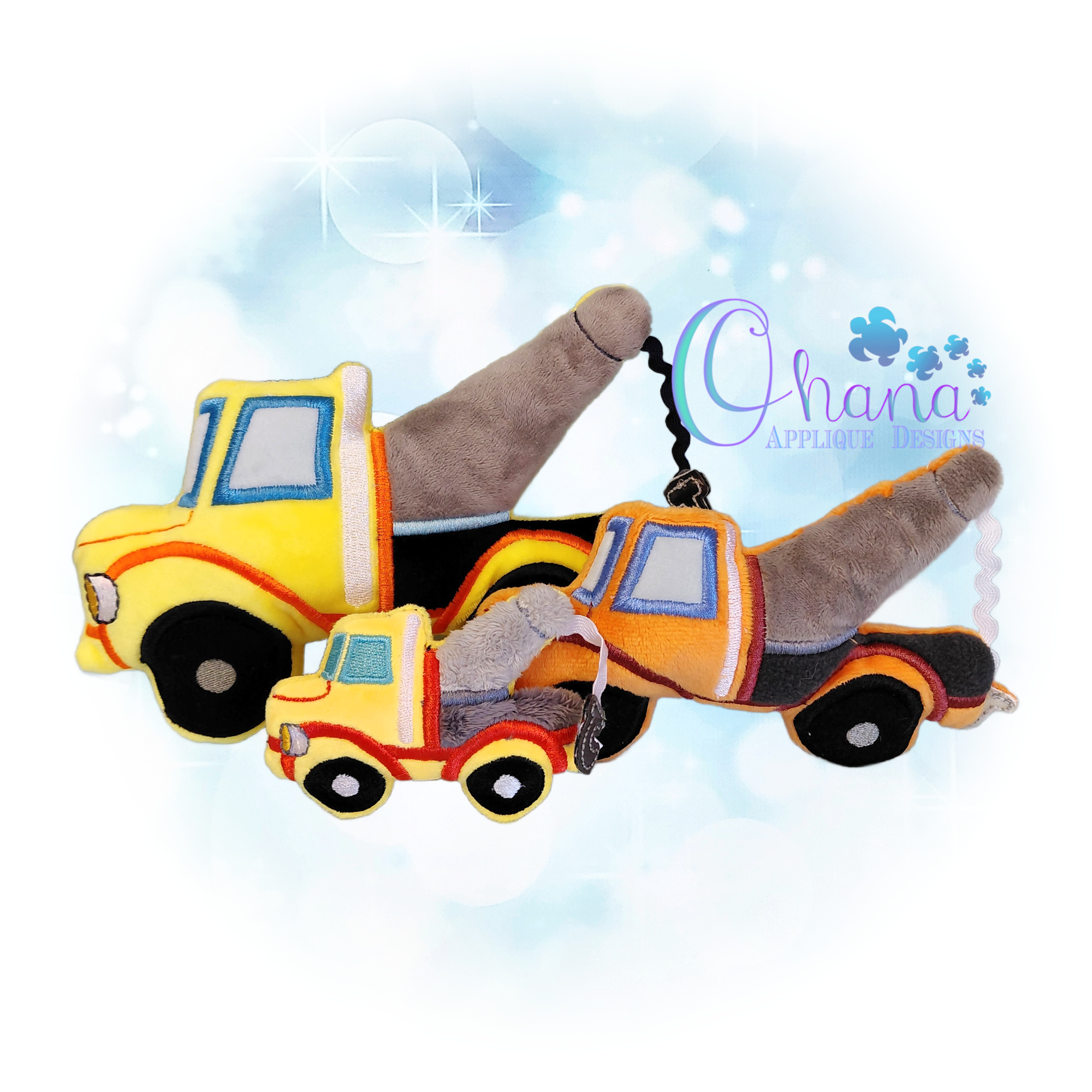Tow Truck Stuffie Embroidery