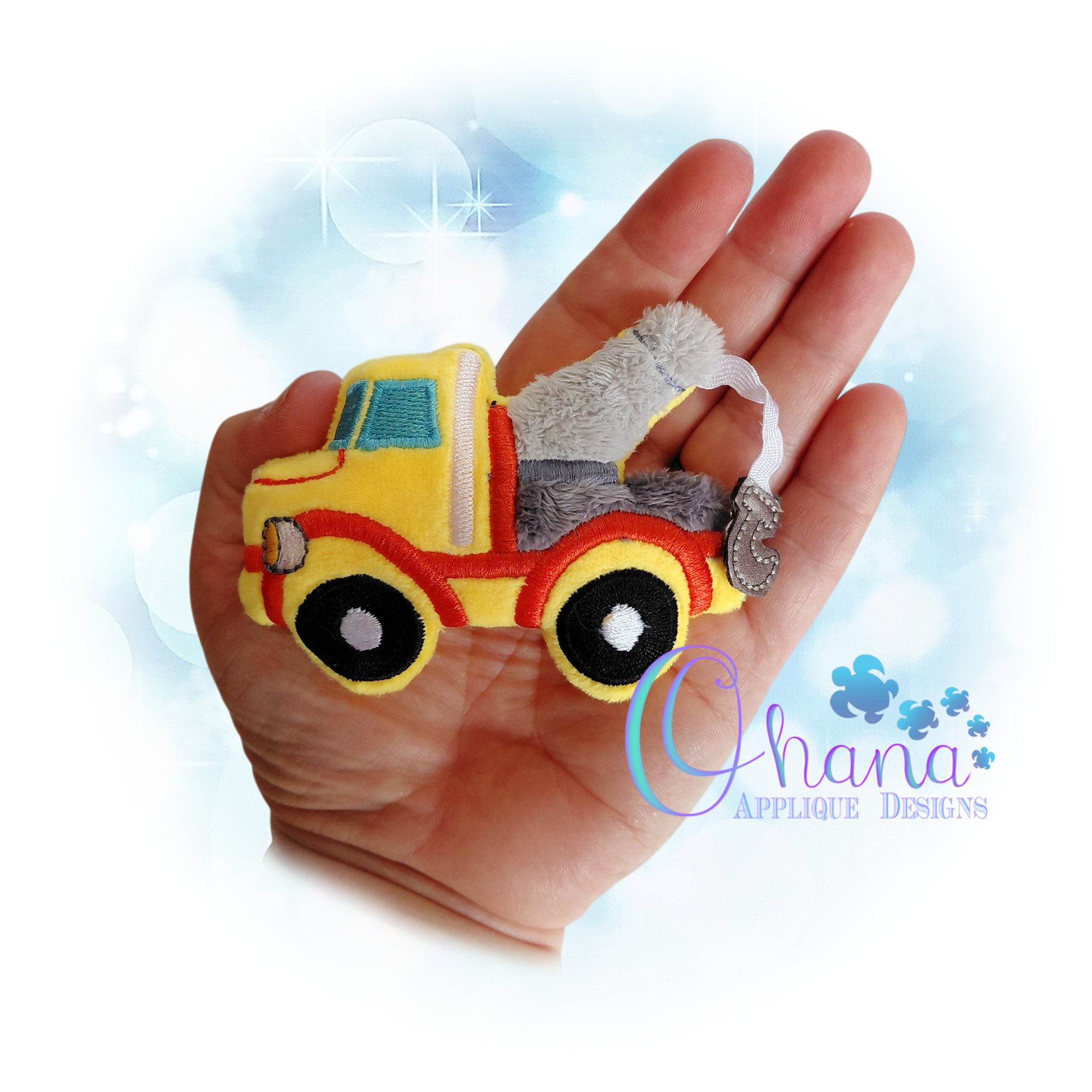 Tow Truck Stuffie Embroidery
