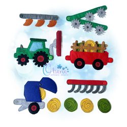 Tractor Play Set Embroidery