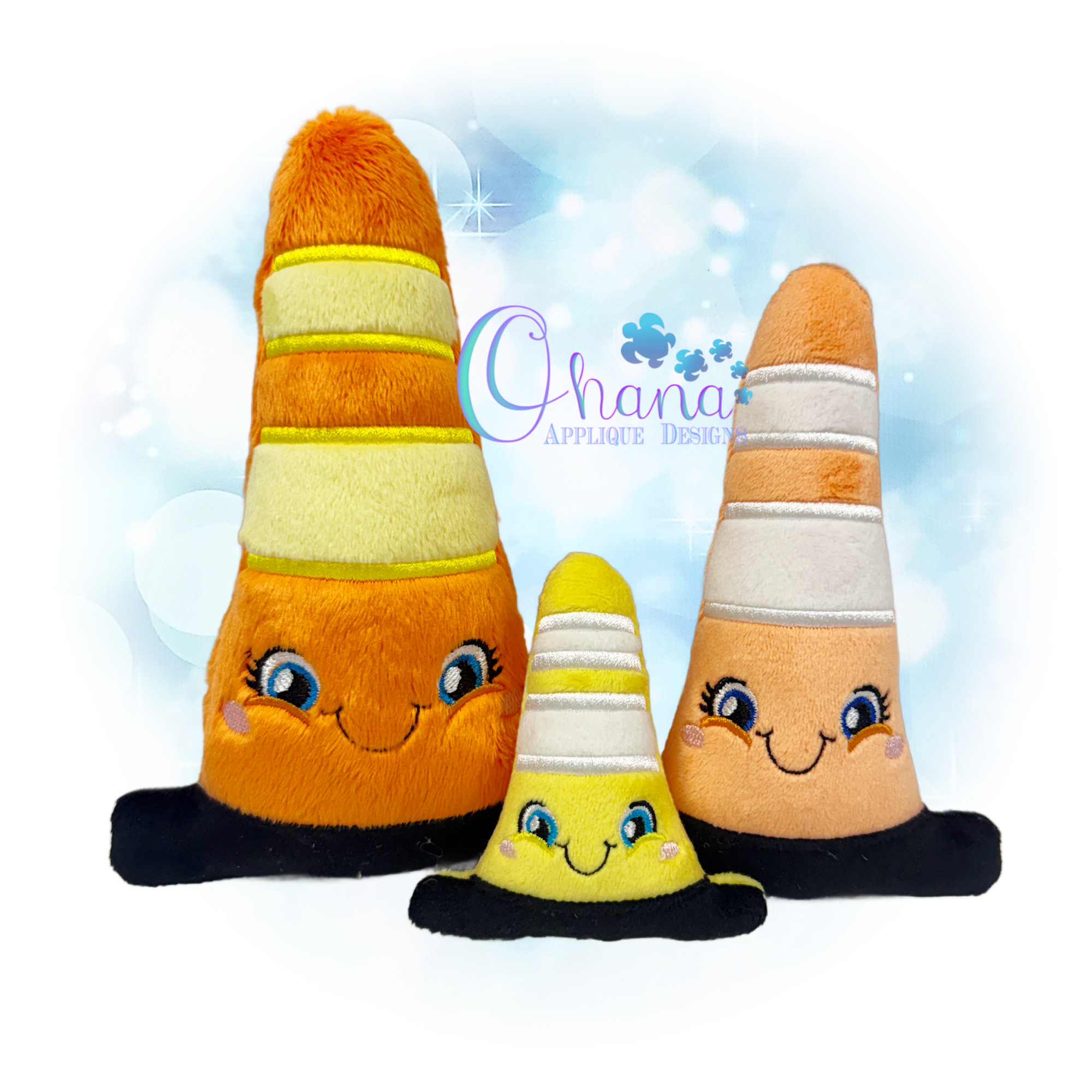 OAD 2606 Traffic Cone Stuffie 2000 LA Traffic Cone Stuffie Embroidery