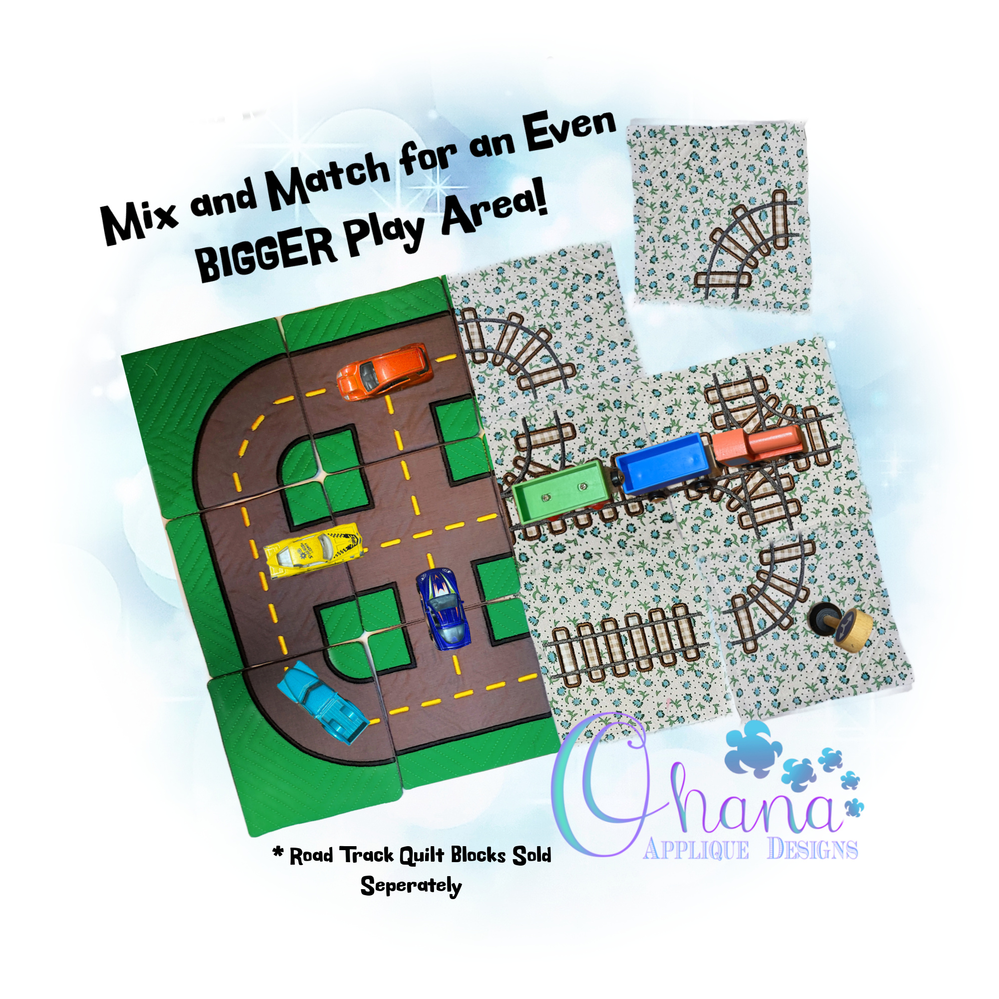 Train Track Quilt Blocks