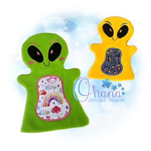 Alien Hand Puppet Embroidery