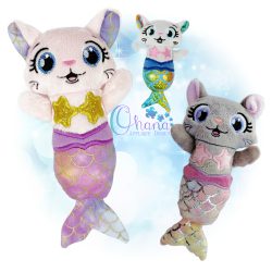 Huggable Purrmaid Stuffie Embroidery