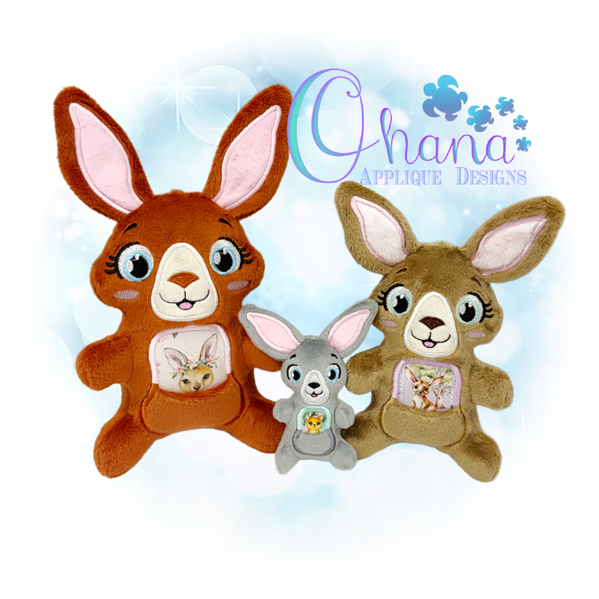 OAD 2607 Kangaroo LS Stuffie 2000 LA copy Kangaroo Little Sitter Stuffie