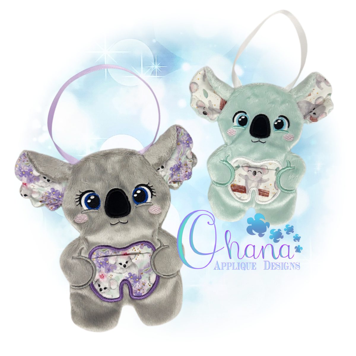 OAD 2607 Koala TB 2000 LA Koala Tooth Buddy Embroidery