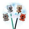 Wombat Pencil Topper Embroidery