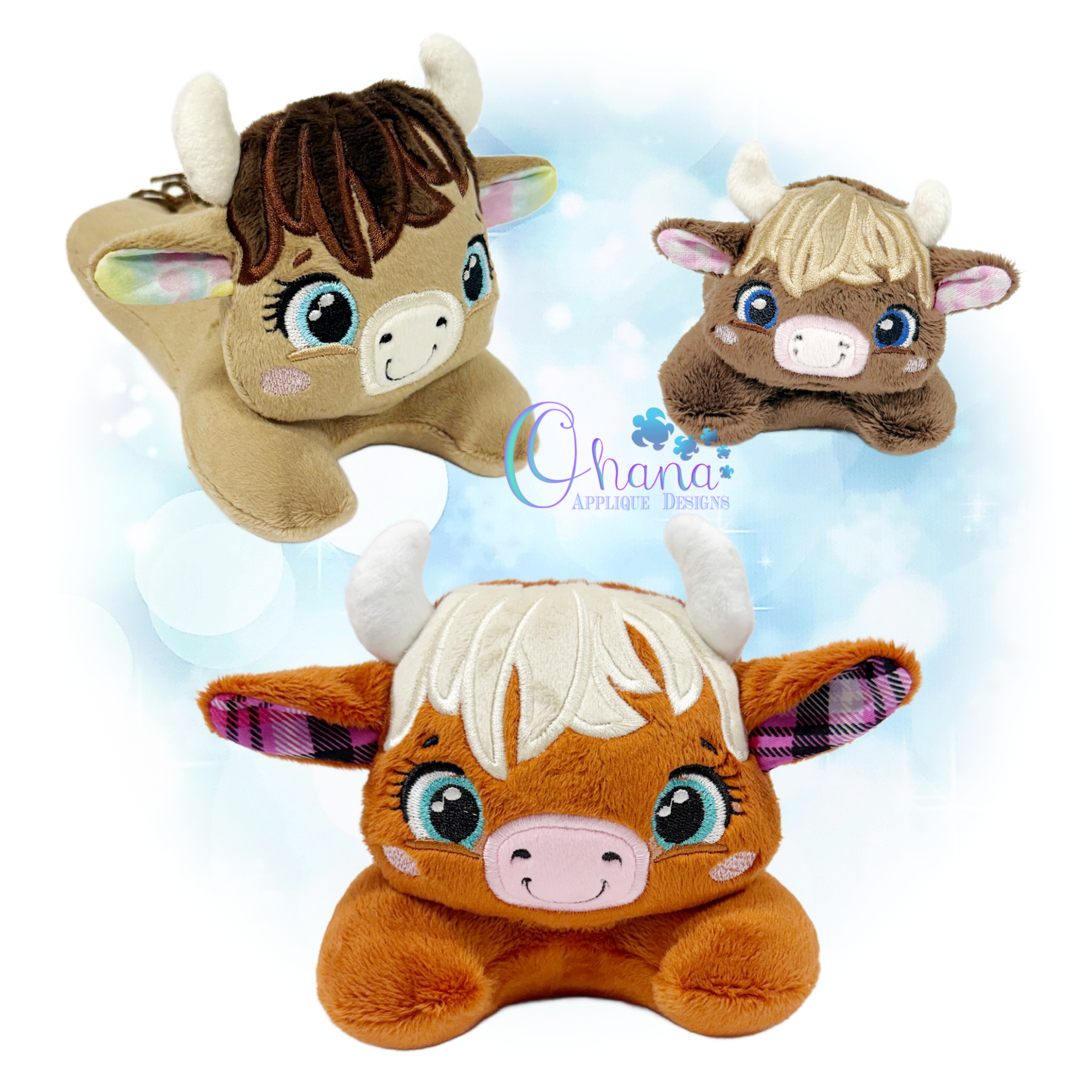 Highland Cow Tummy Time Buddy