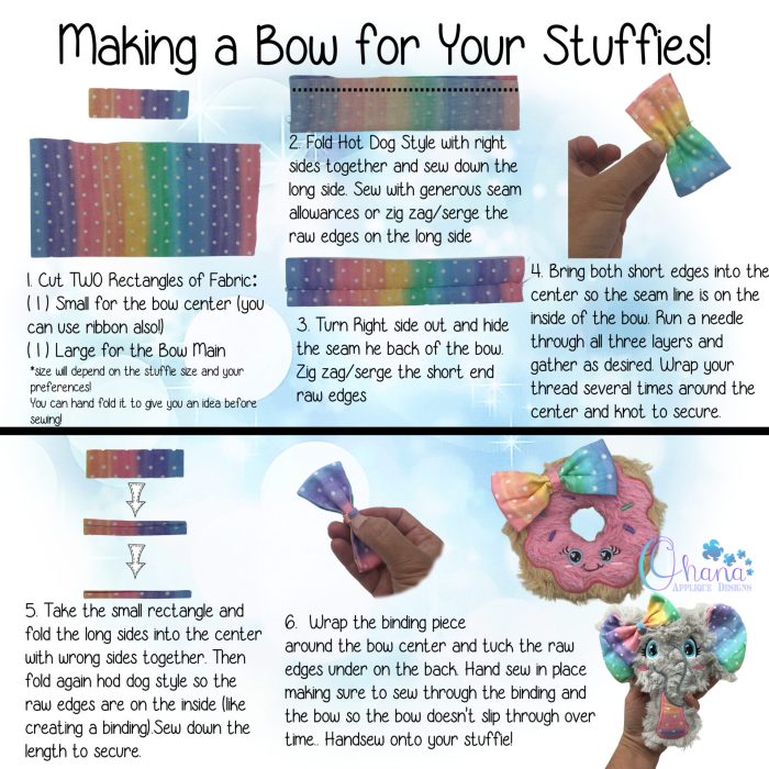 making bows for your stuffies